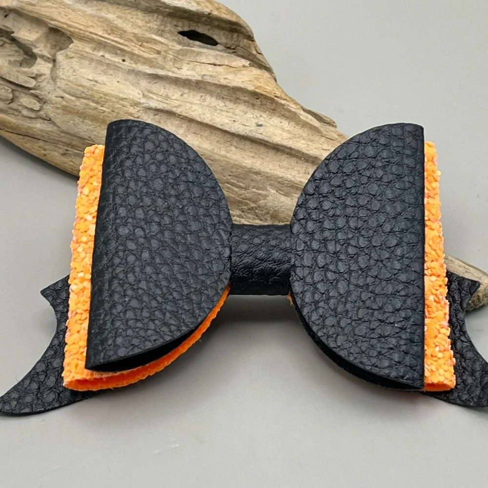 Black and Orange Hair Barrette